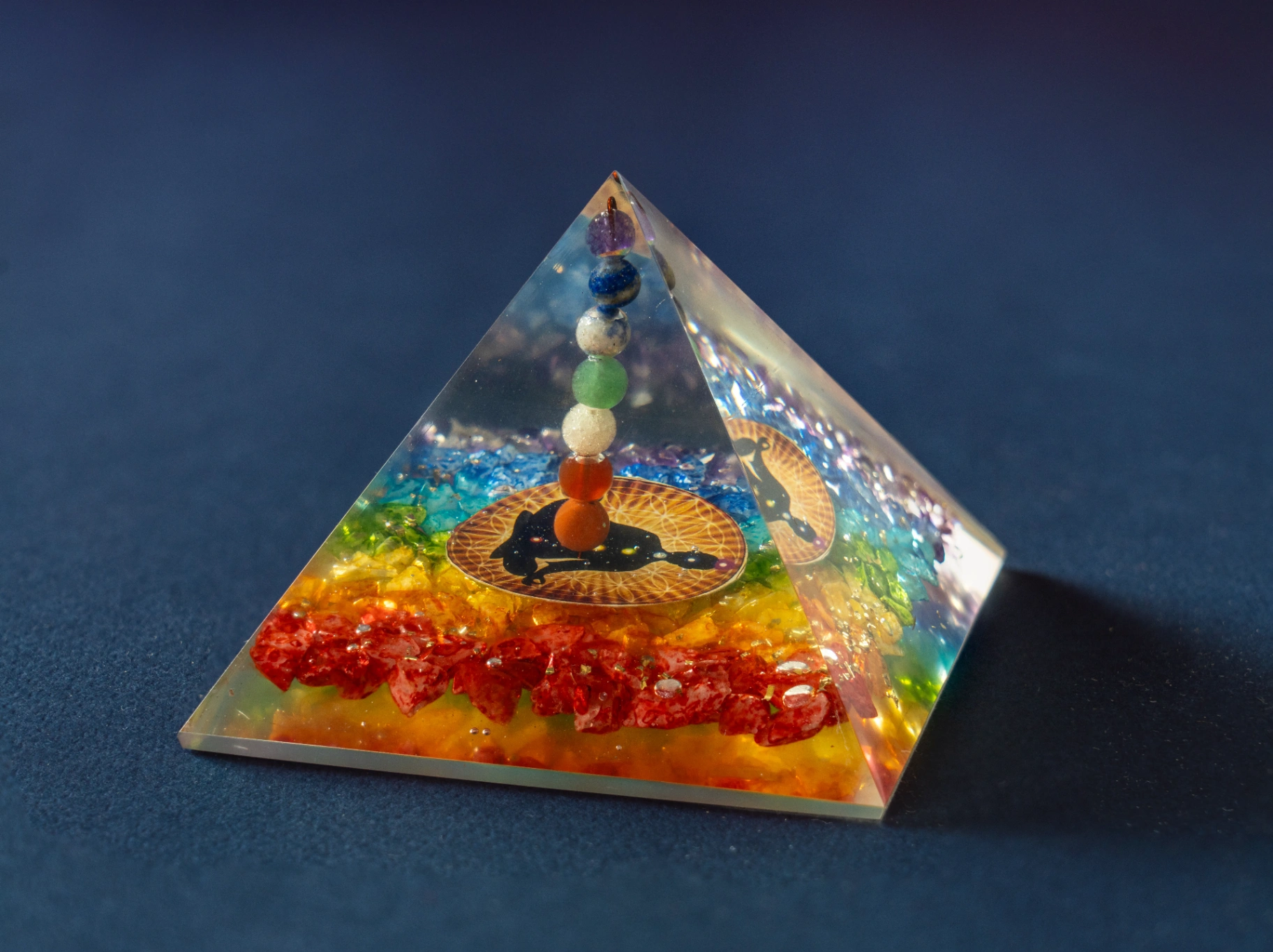 Energized Chakra Orgone Pyramid